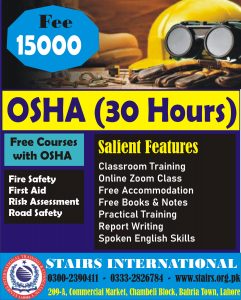 OSHA 30 Hours in Lahore
